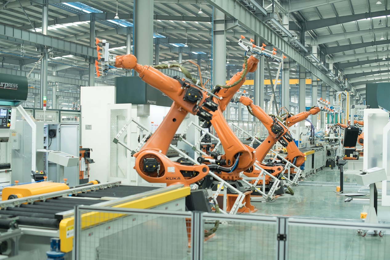 機器人自動折彎流水線